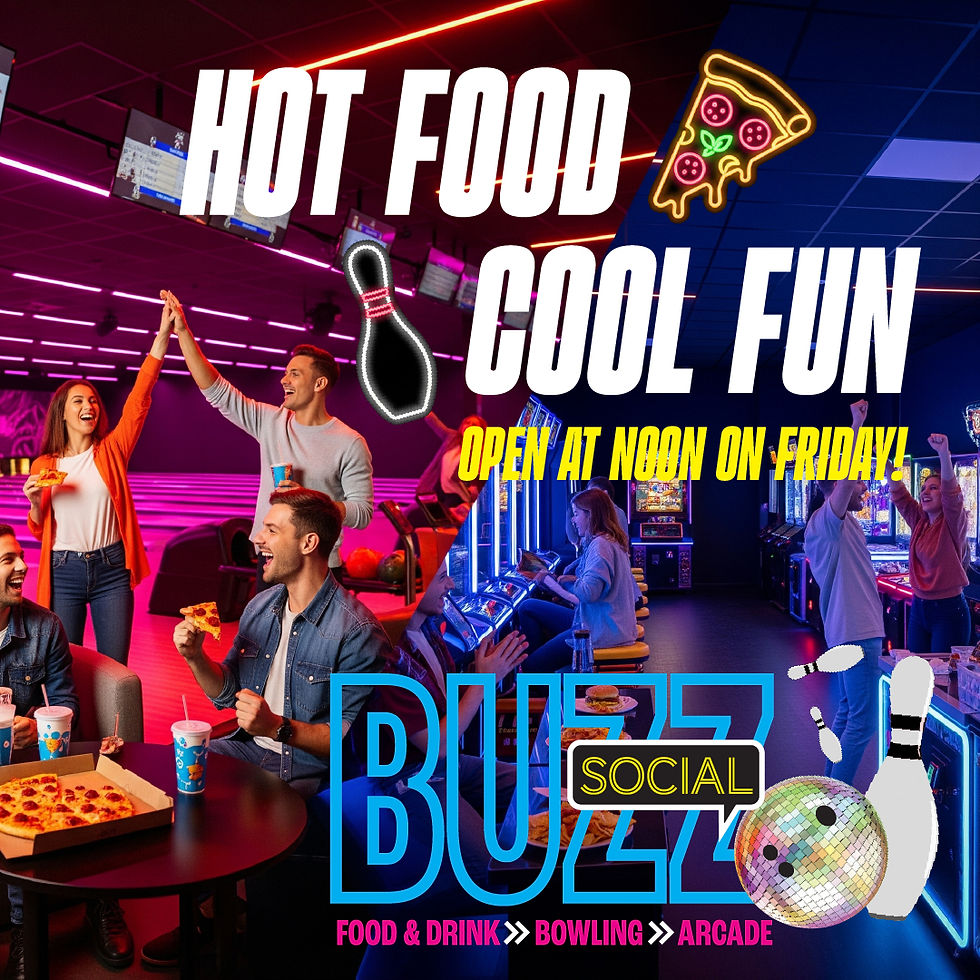 HOT FOOD COOL FUN open at noon on friday