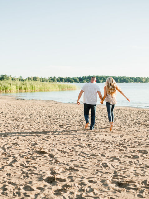 Shea + Patrick's Summer Evening Engagement Session // August in Minnesota