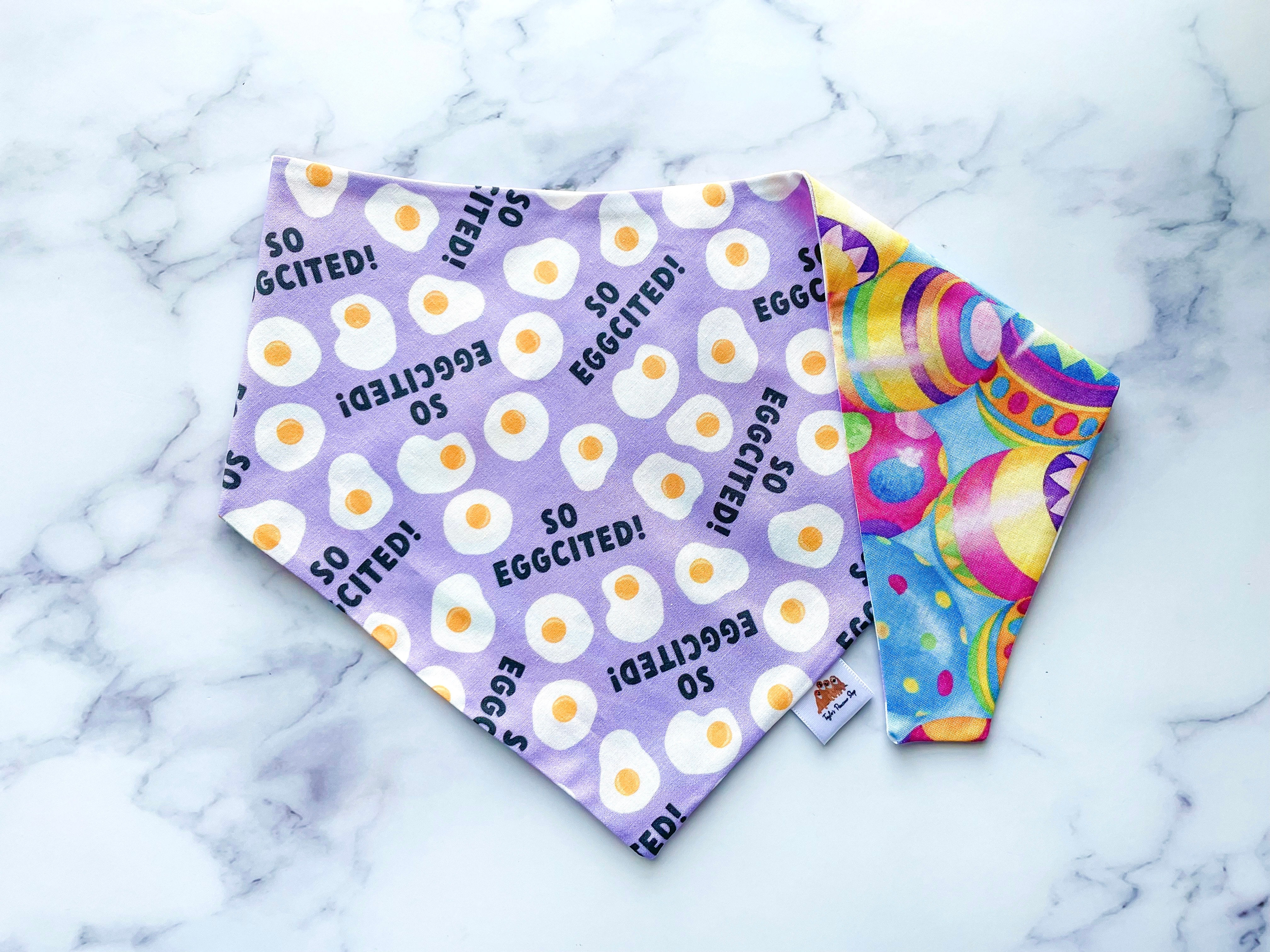 So Eggcited Dog Bandana