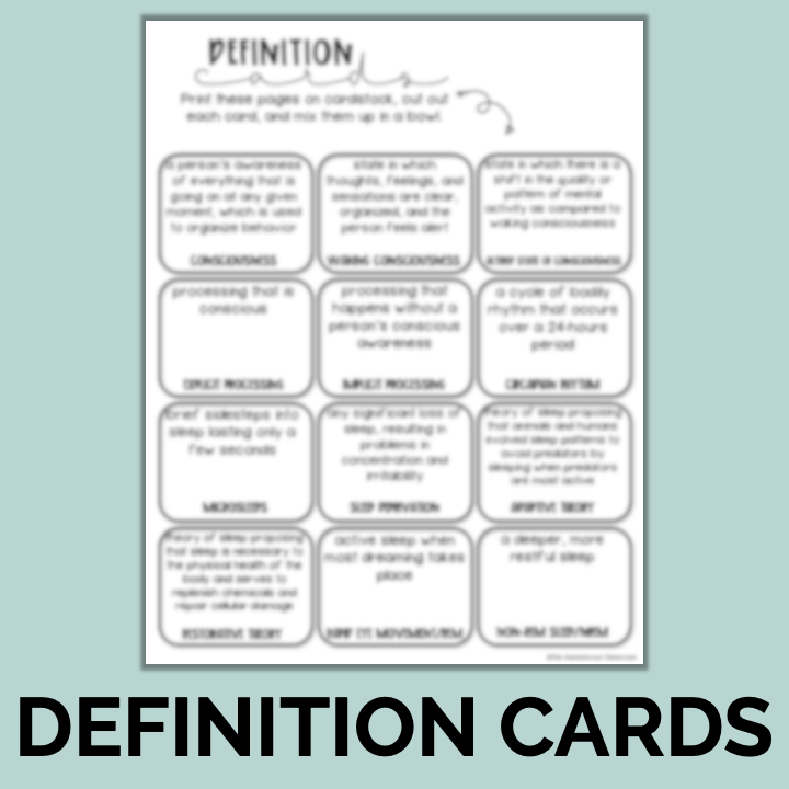Thumbnail: States of Consciousness Bingo