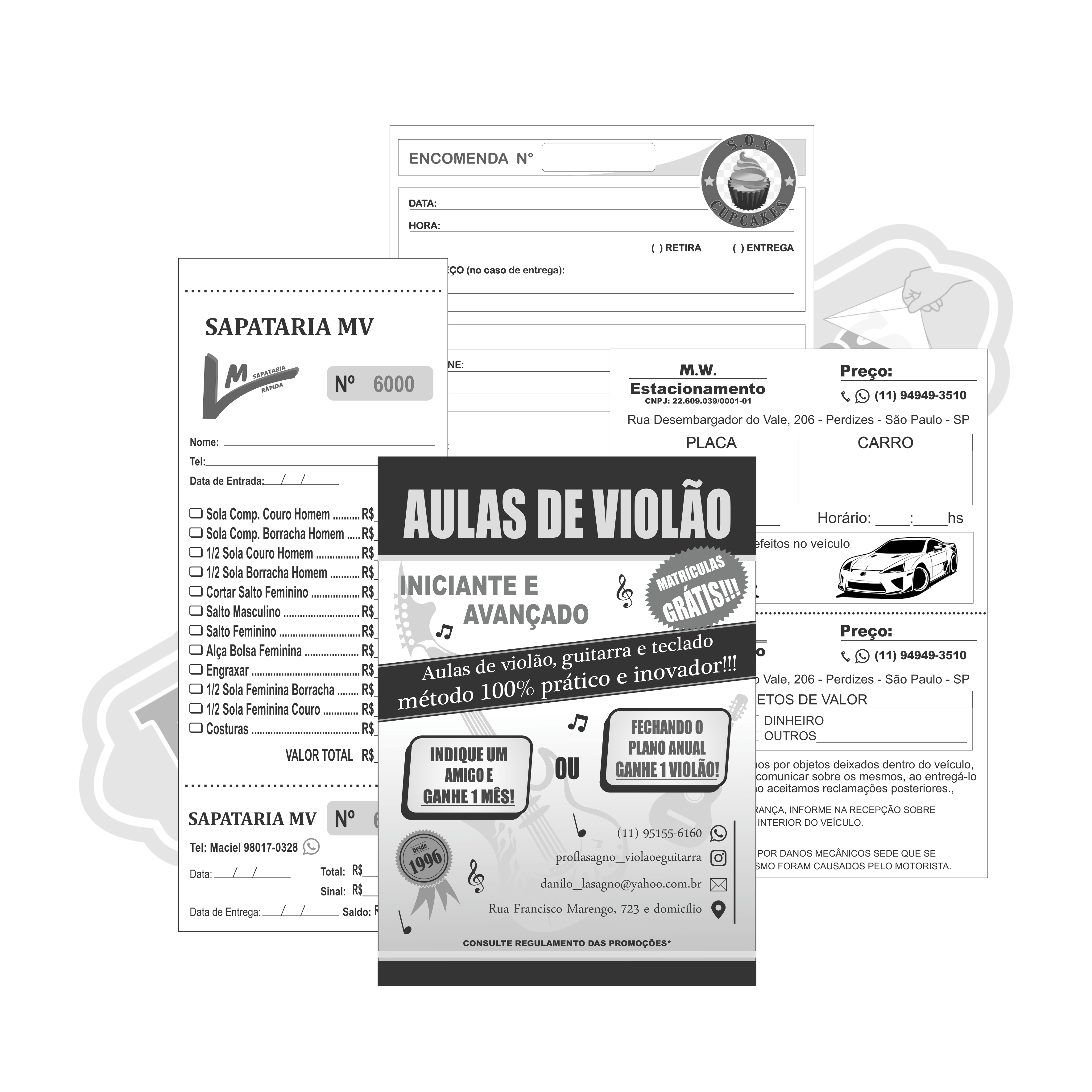 Bloco de Pedido P/B 100x140mm