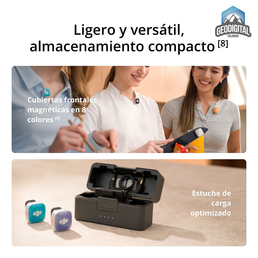 Miniatura: DJI Mic Mini 2S Colombia en DJI Cali | Sistema de micrófonos inalámbricos con dos transmisores para entrevistas