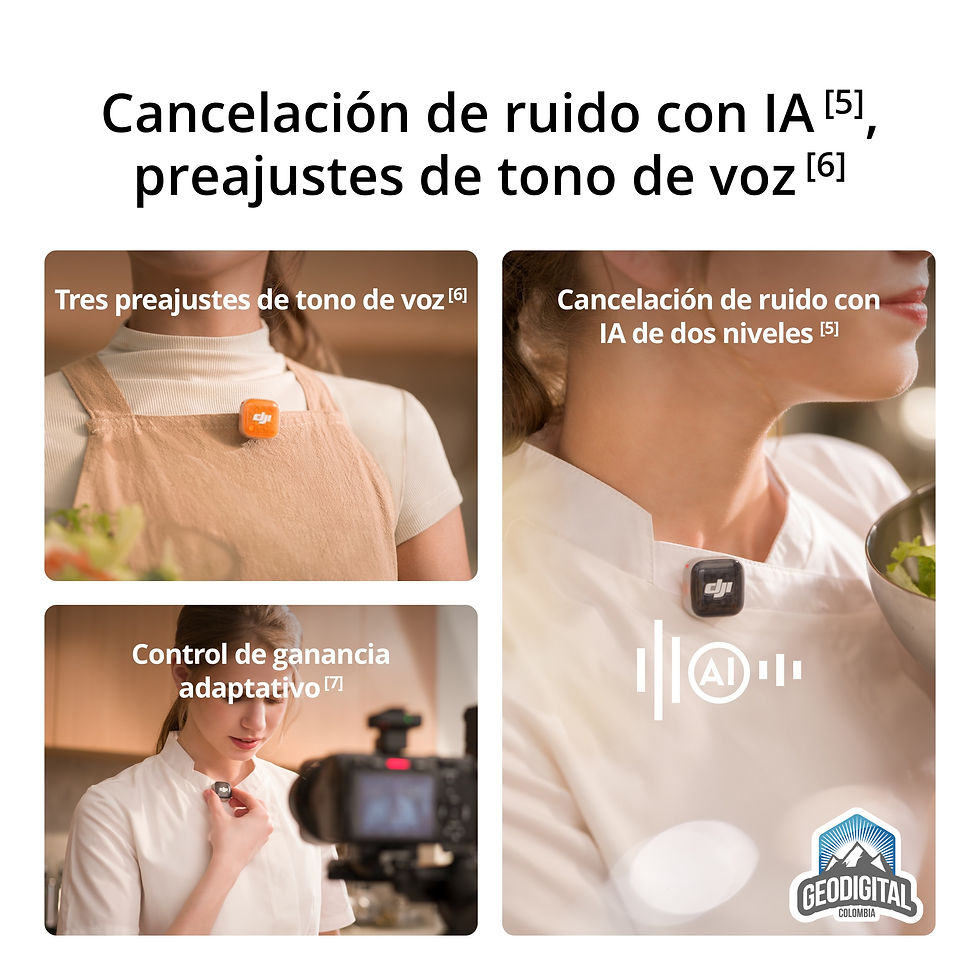 Miniatura: Transmisor DJI Mic Mini 2S DJI Colombia tienda DJI Cali micrófono compacto para videos entrevistas y vlogs