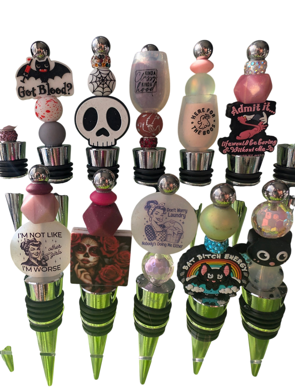 Thumbnail: Beaded Wine Toppers