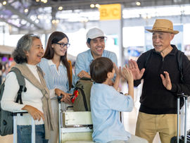 The art of giving travel represented by a multi-gen trip