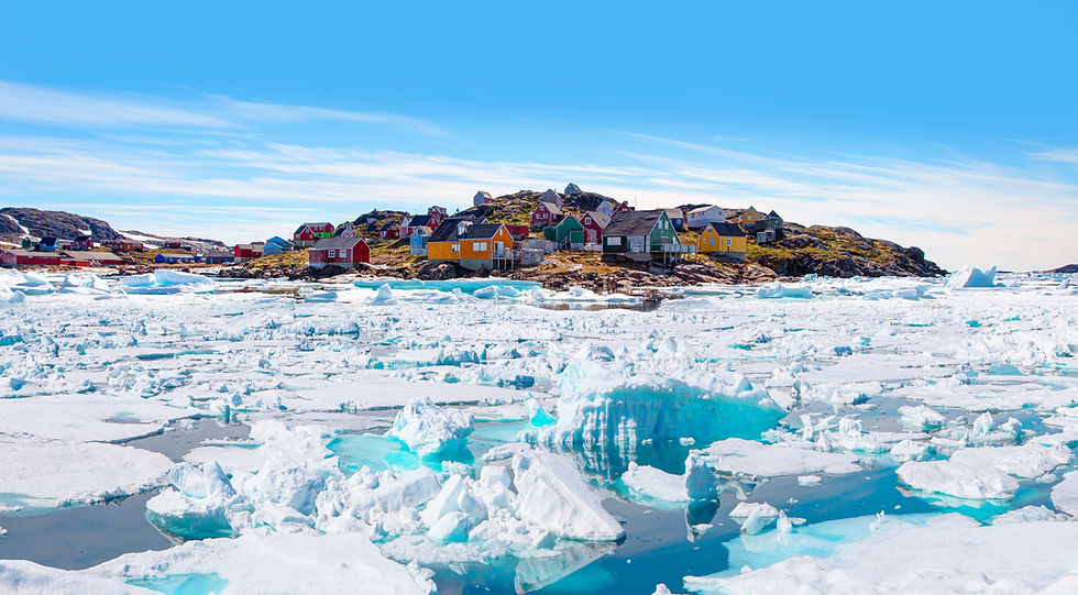 Icy fjords and color houses are just part of your expedition in Greenland