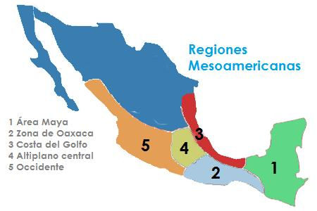 3. División de Mesoamérica.