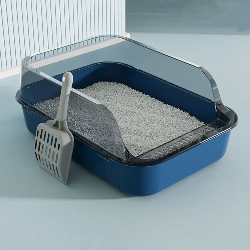Caixa de Areia Semi Fechada Premium para Gatos