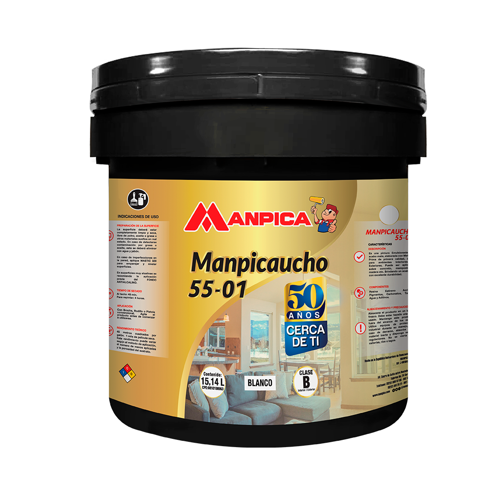 Pintura Clase B 55-01 Manpica Cuñete Blanco