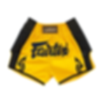 Fairtex Muay Thai Shorts 1701 satin Thai boxing shorts with traditional cut and elastic waistband