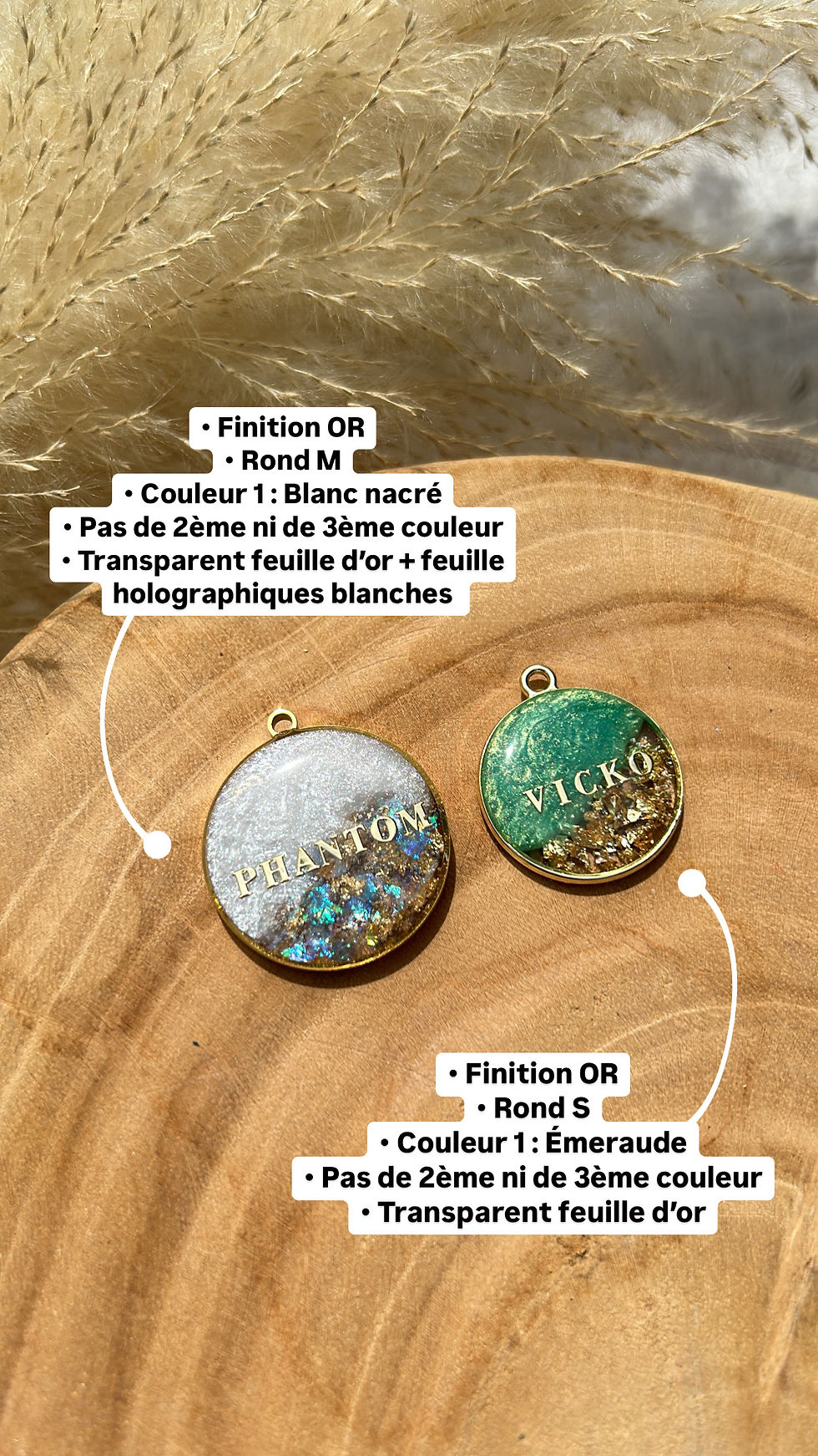 Miniature : Médaille avec contour métallique