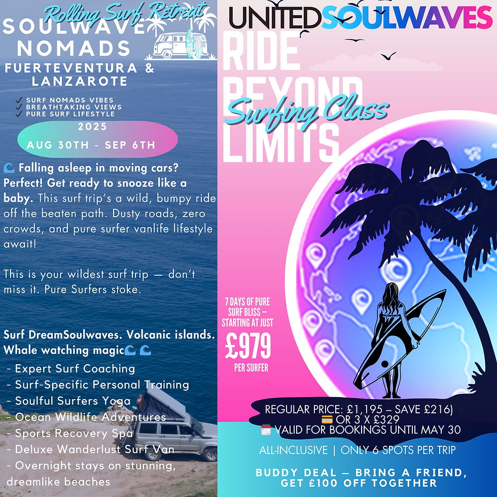 Rolling Surf Retreat Fuerteventura & Lanzarote 🚐 🌊
