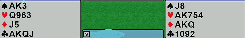 A bridge hand