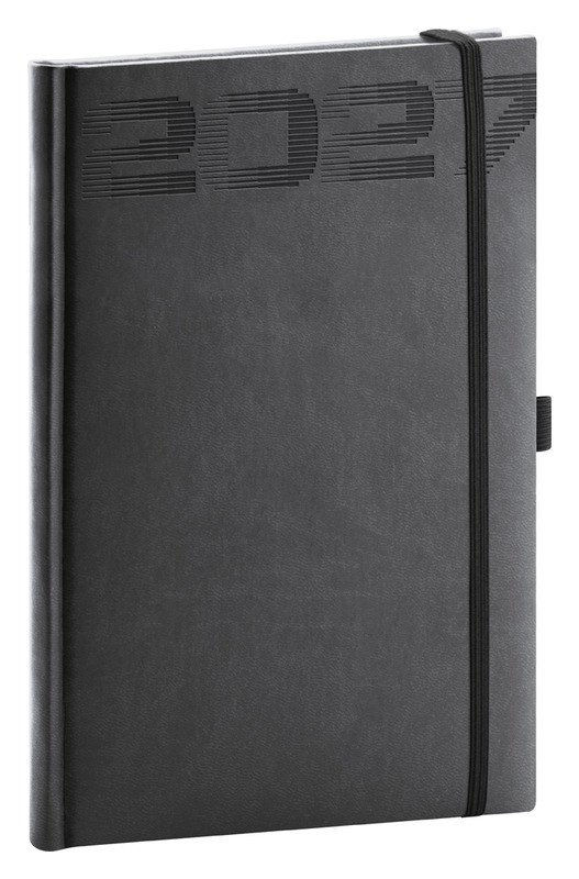 NOTIQUE Týdenní diář Aprint Top 2027, černý, 15 x 21 cm