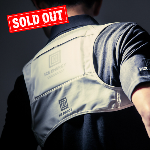 熱中症対策の冷却ベスト｜ アイスエナジー プロフィットベスト白