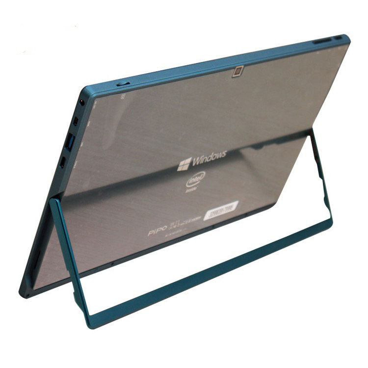 Thumbnail: Teal tablet with Windows and Intel logos, propped