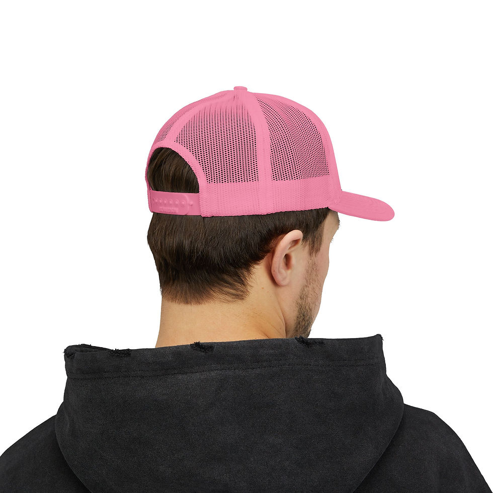Thumbnail: Lil Reggie Cookies Snapback Trucker Cap - Fun & Trendy Pink Hat