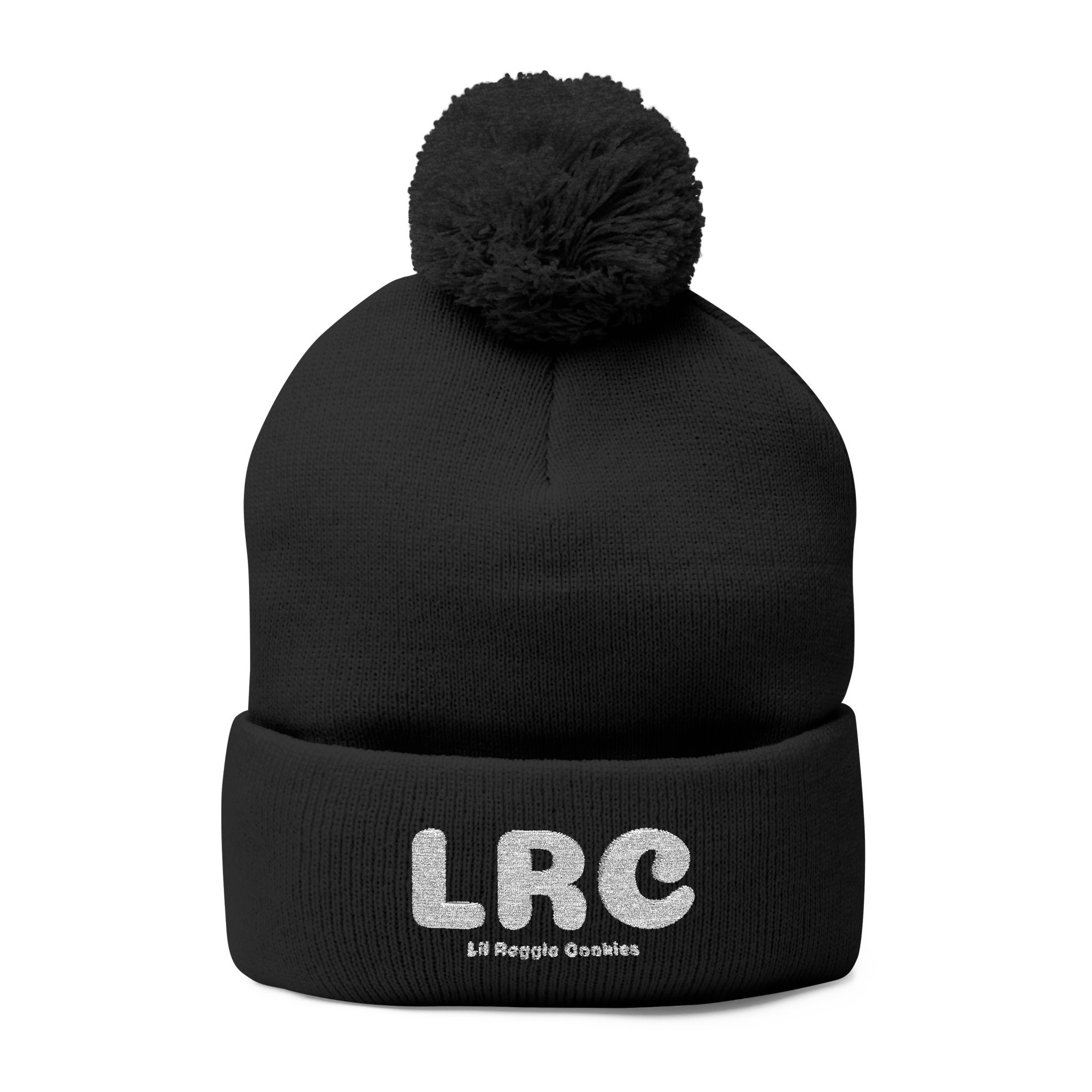 Lil Reggie Cookies Pom-Pom Knit Cap - Cozy Winter Beanie for Casual Style