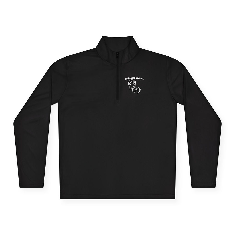 Thumbnail: Lil Reggie Cookie Unisex Quarter-Zip Pullover