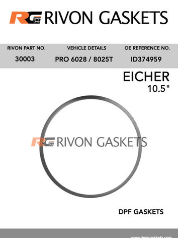 ID374959 DPF gasket eicher