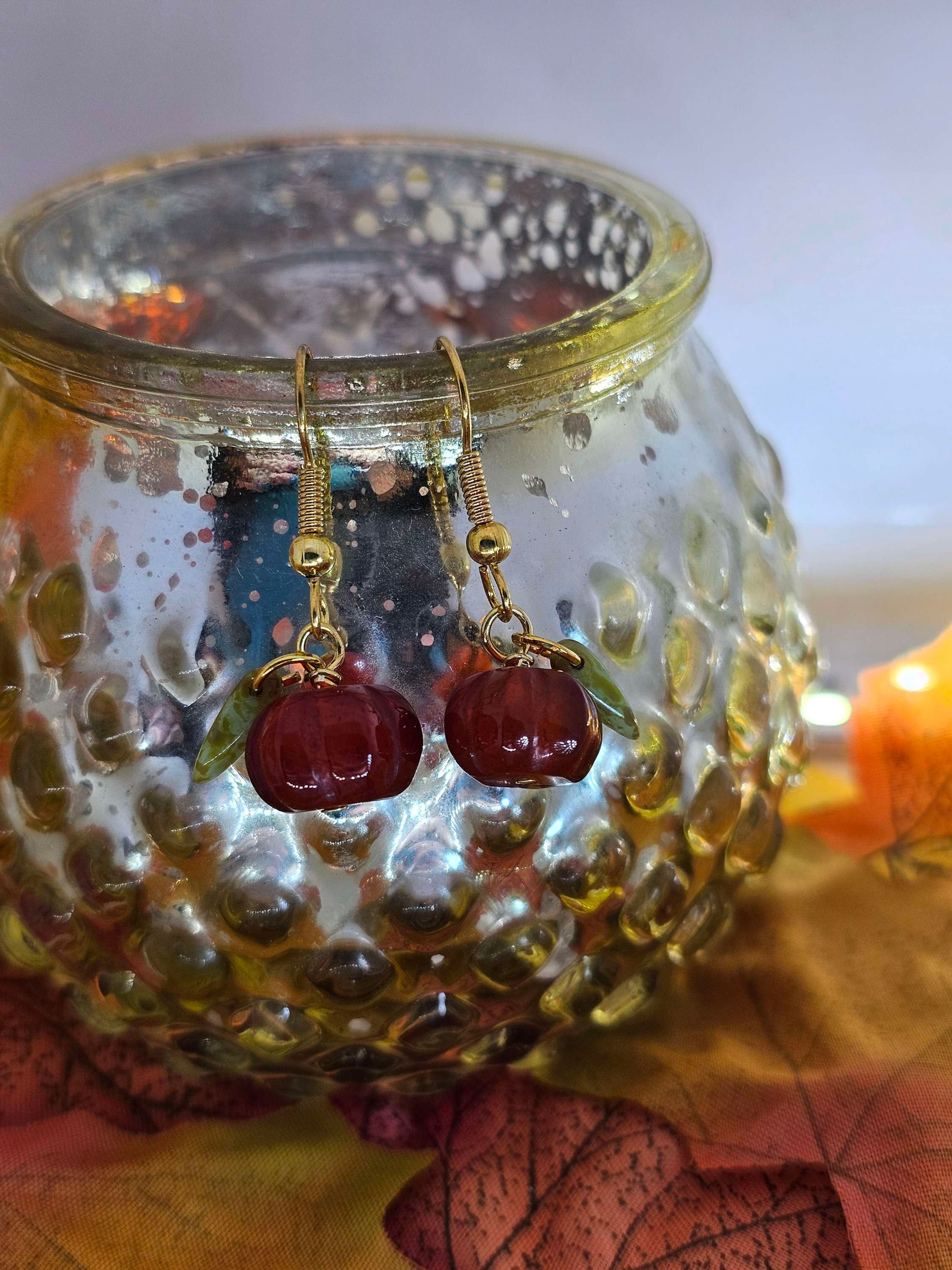 Cute pumpkin earrings