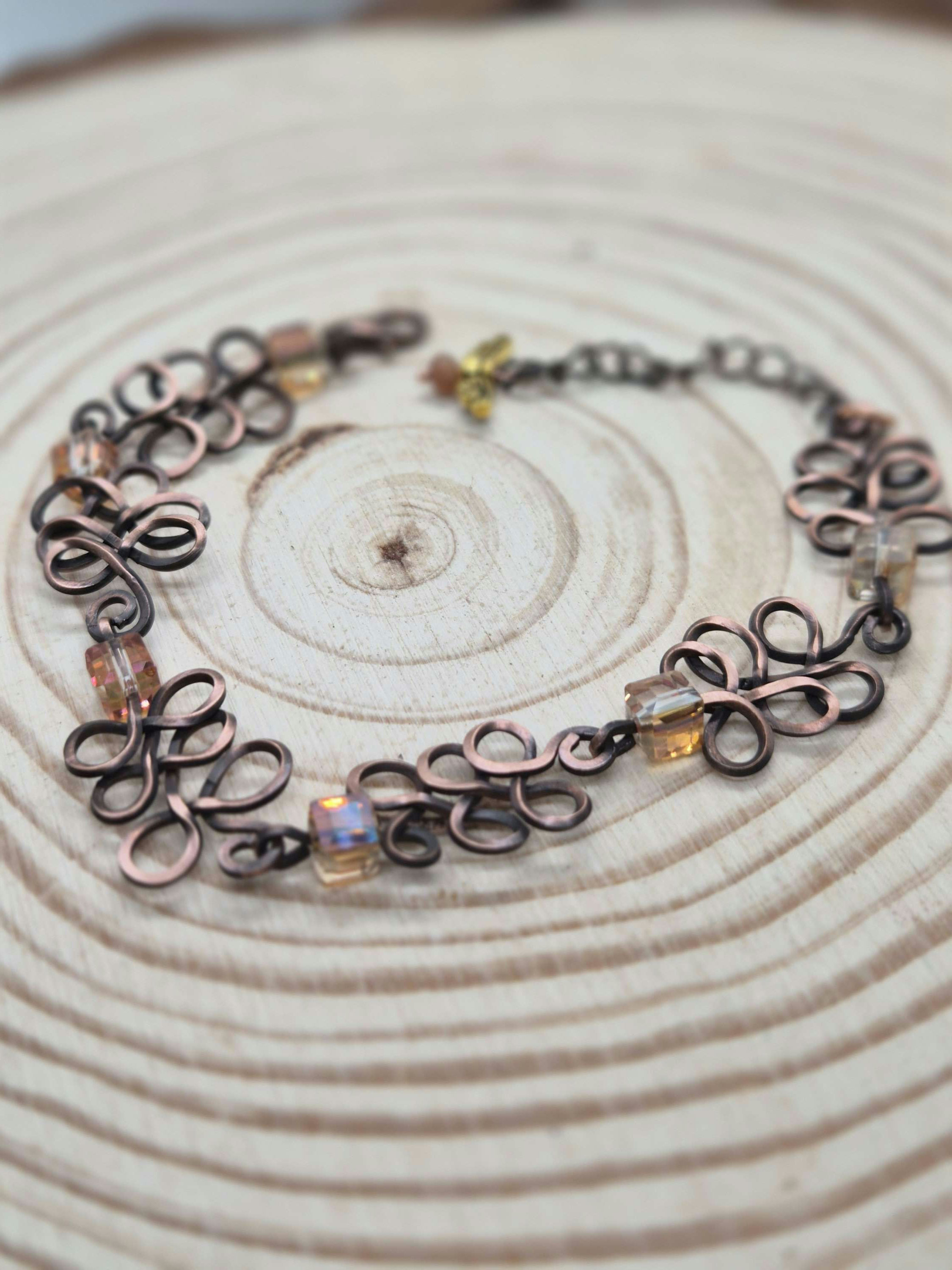 Crystal swirl bracelet