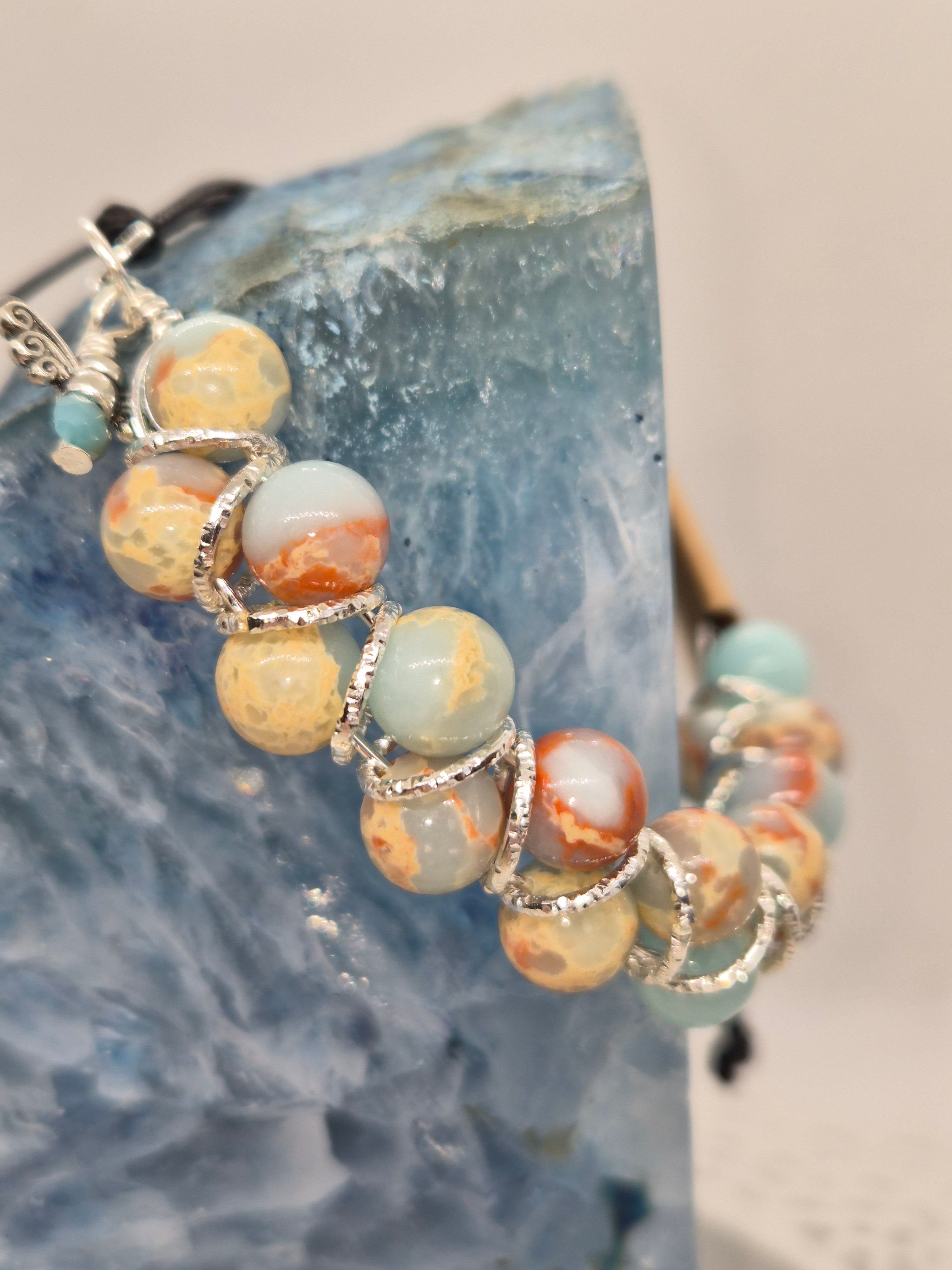 Ocean Jasper Goddess Bracelet