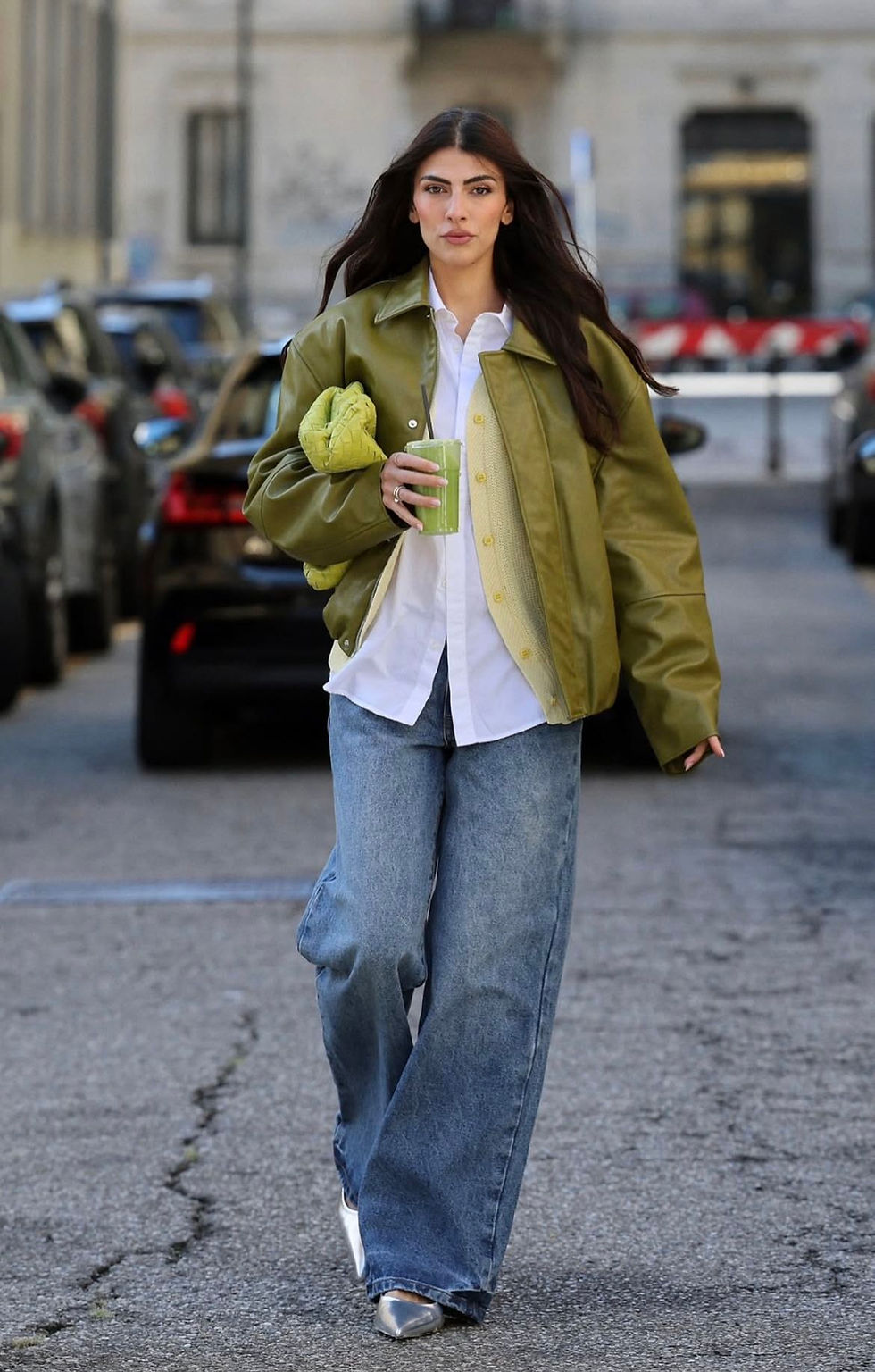 Relaxed denimĀ is also key