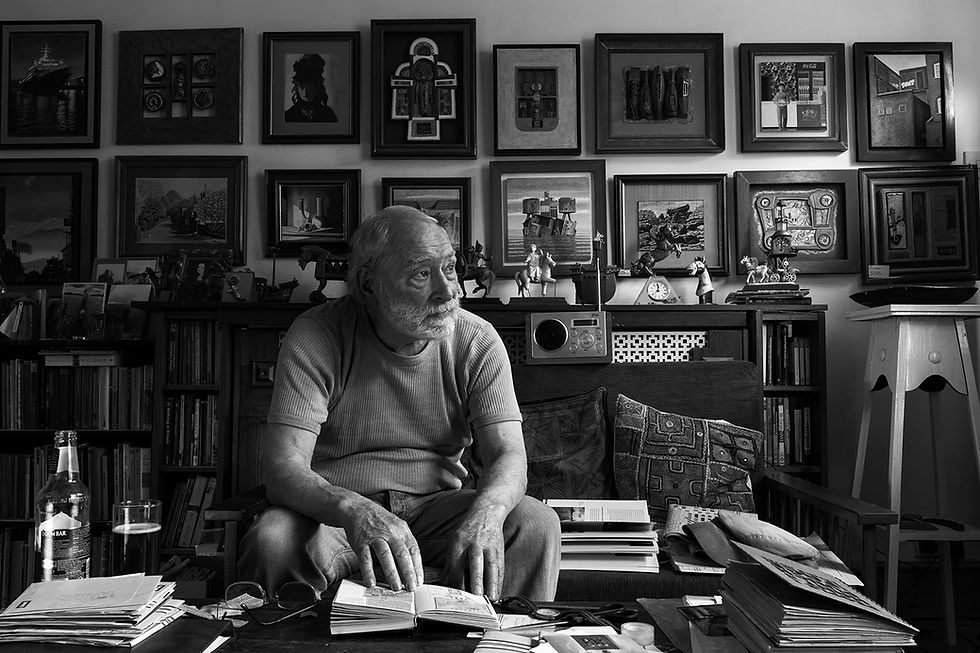 ARTIST fine art photograph by Chris Page — portrait in black and white