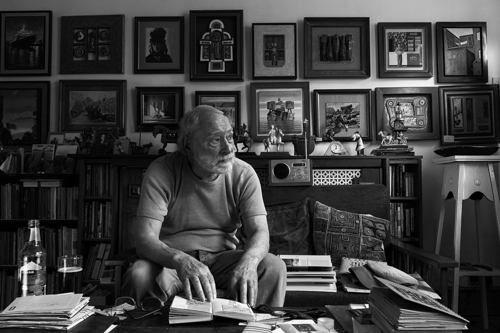 ARTIST from the MOMENTS in black & white series of photographs by Chris Page