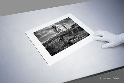 REMAINS - fine art photographic print by Chris Page displayed on desk top