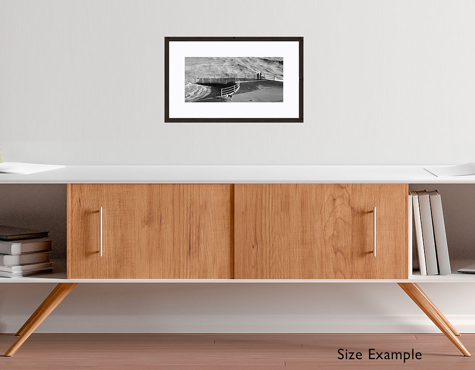 Thumbnail: Two Boys and a Dog Wave Watching Wall Art