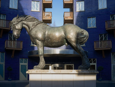 Horse Sculpture at the Circle in Butlers Wharf beside the River Thames