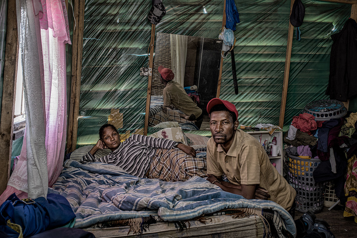 One Room Plastic Shack fine art photograph by Mike Rossi — living together in colour