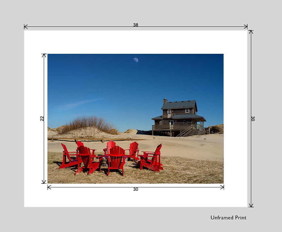 Thumbnail: Moon Over Dunes Photo Prints