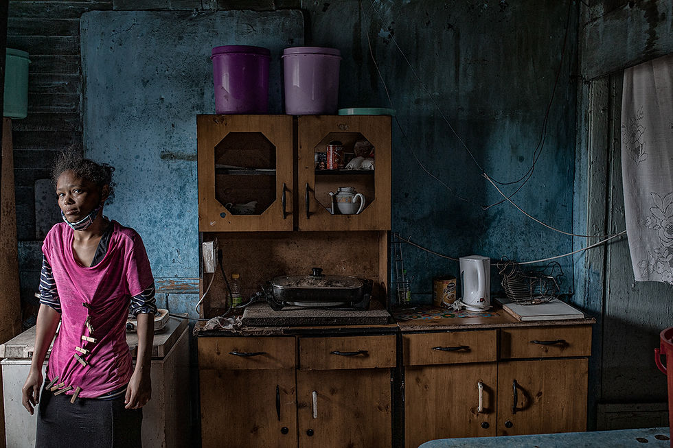 Girl in Kitchen fine art photograph by Mike Rossi — domestic life in colour