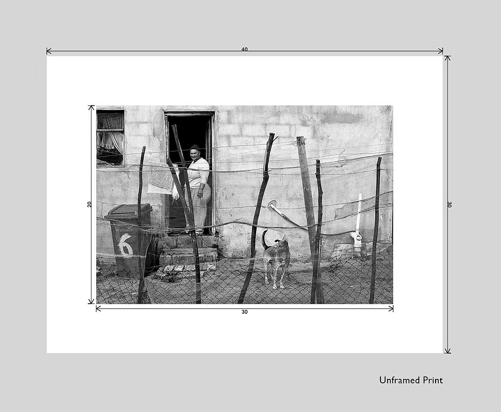 Thumbnail: Curious Woman with Dog Photo Prints