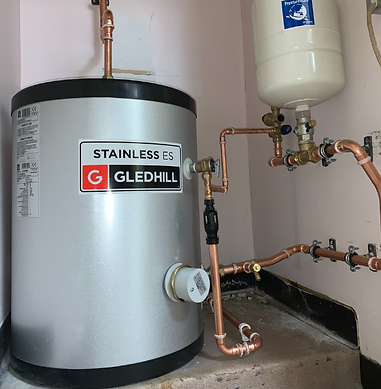 Newly Installed Hot Water Tank