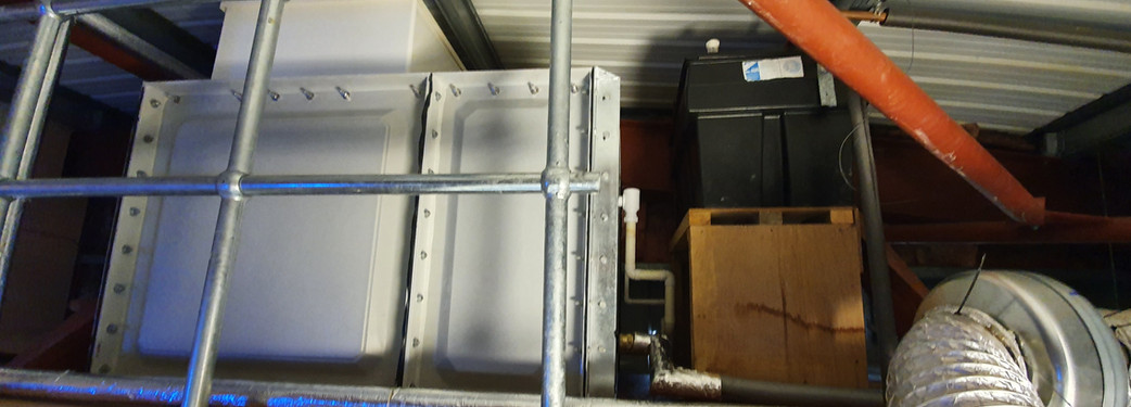 Water Tank Installed With Guard Rails