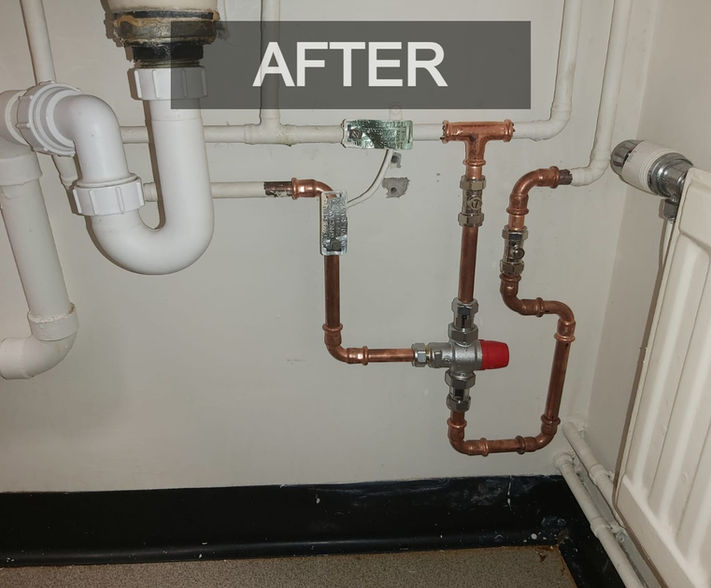 Thermostatic mixing valve