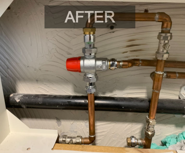 Thermostatic mixing valve