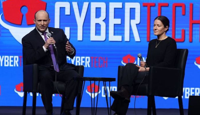PM Bennett interviewed by Tsur. Photo by Gilad Kavalerchik
