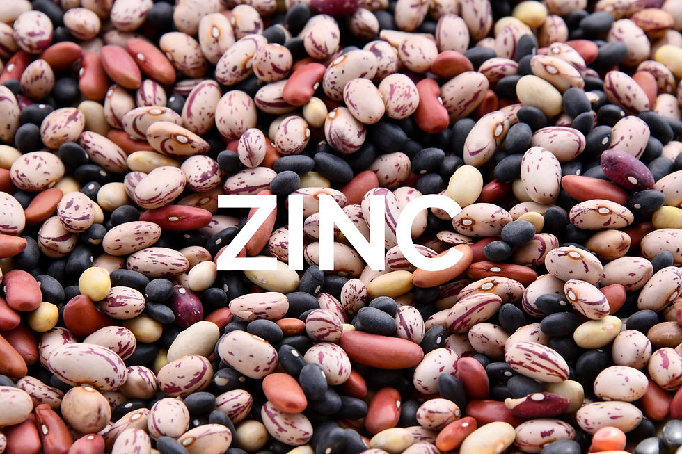 Image of legumes to depict a source of zinc