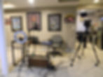 podcast studio camera producer desk