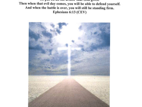 2022 Church Theme: MOVING TOWARDS THE STABLE PATH Ephesians 6:13 (CEV)