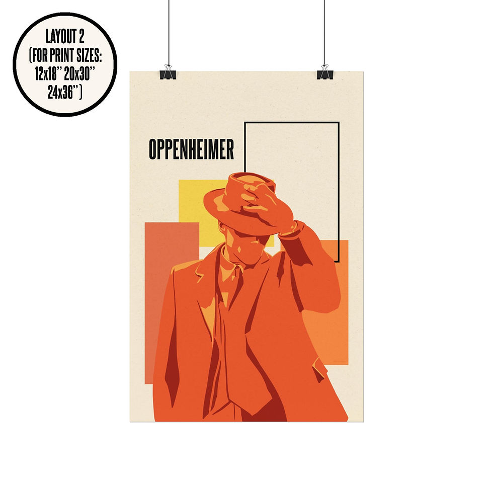 Thumbnail: Oppenheimer | Minimalist Film Poster Print 2