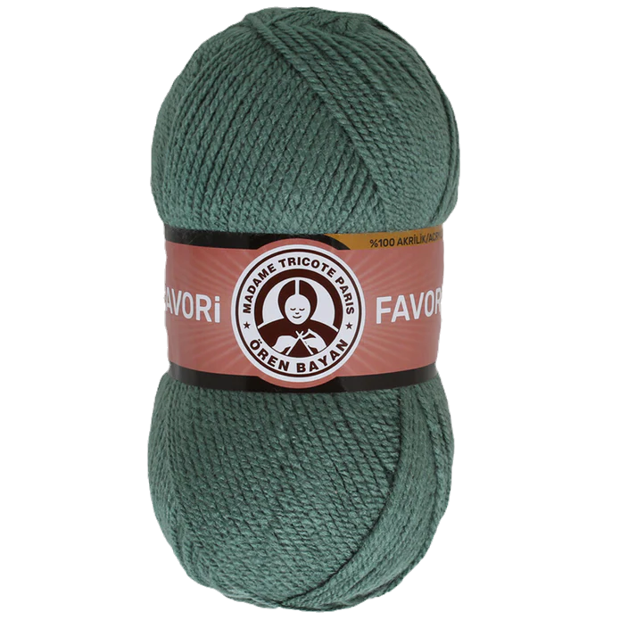 Ören Bayan Favori Örgü İpi Yeşil (132)