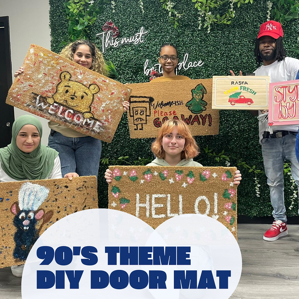 90's Custom Door Mat Party