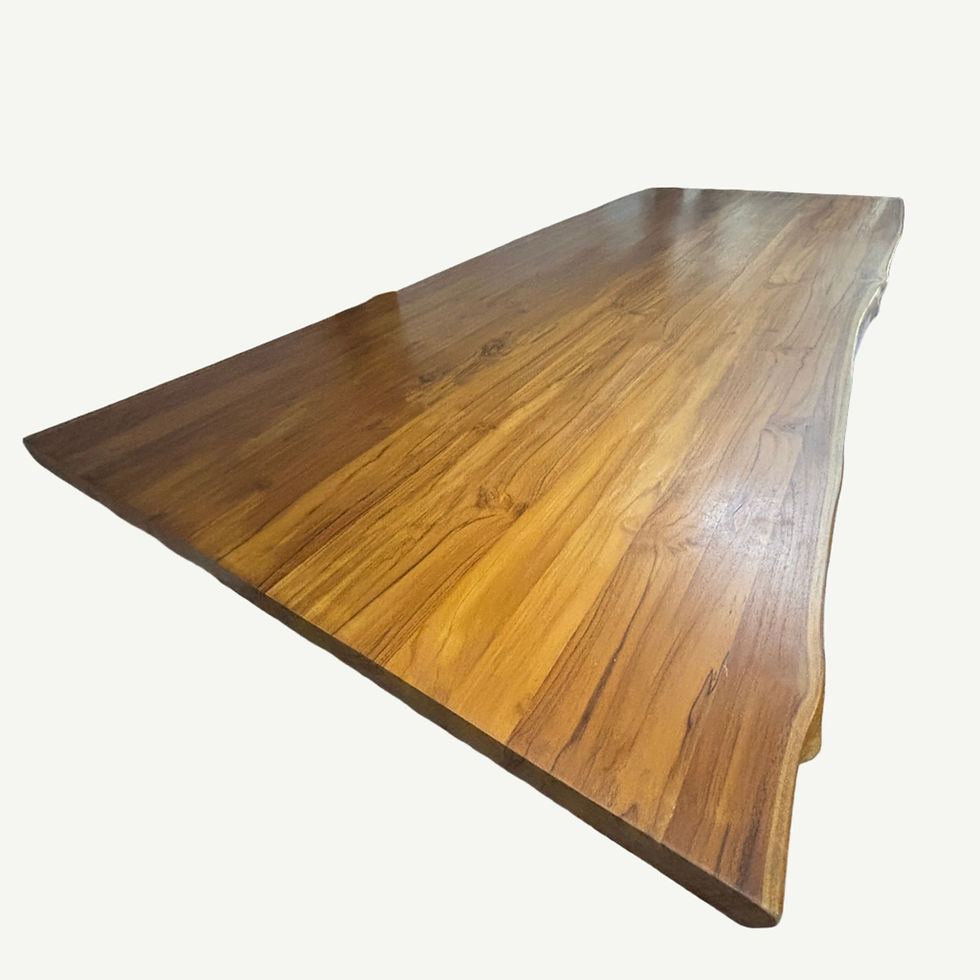Thumbnail: Rangoon Teak Live-Edge Dining Table