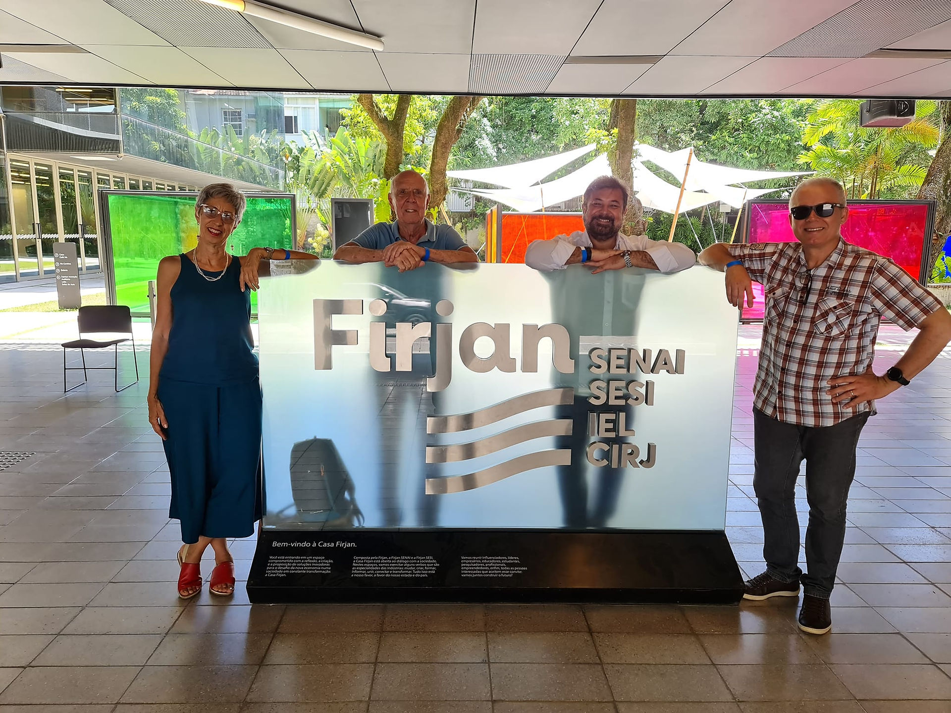 No painel de entrada da Firjan